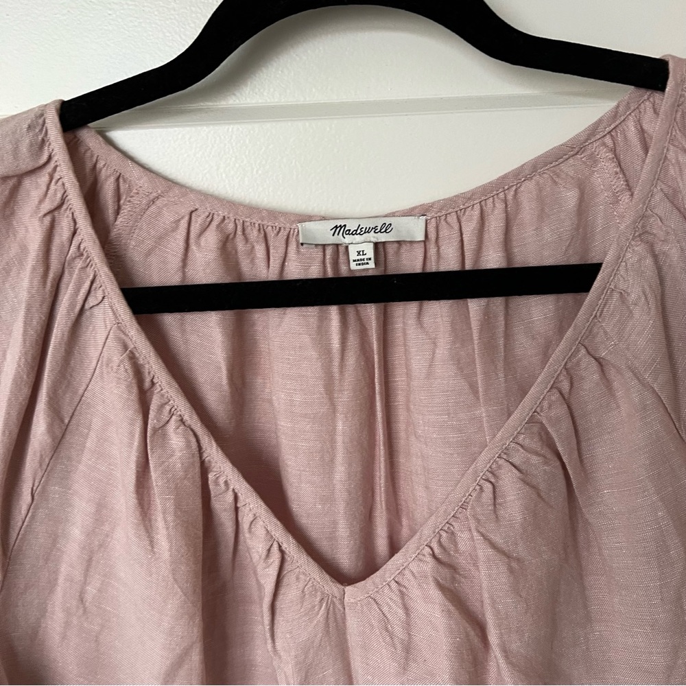 Pink Madewell Dress Size XL with pockets - Picture 2 of 7
